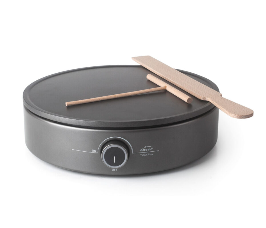 Crêpière Électrique TitanPro 1500W Ø 33 cm Lacor