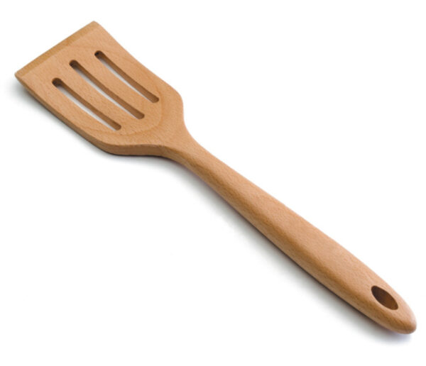Spatule Perforée en Bois de Hêtre 30 cm Lacor
